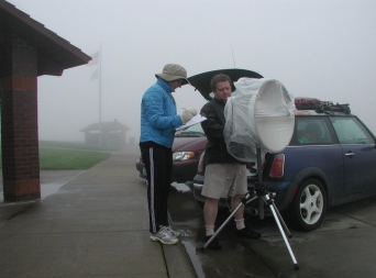 So it wasn't raining--but we had the fog.