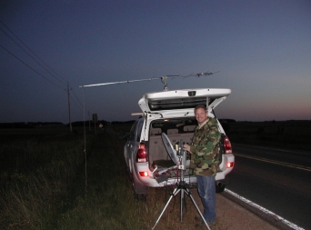 Bruce, W9FZ makes one last Q <br>with K2YAZ from EN-45.